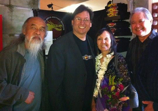 Master Albert Leong, Master Mike Matsuda, President/Founder of Martial Arts History Museum, Master Carrie Ogawa Wong, GM Douglas Wong